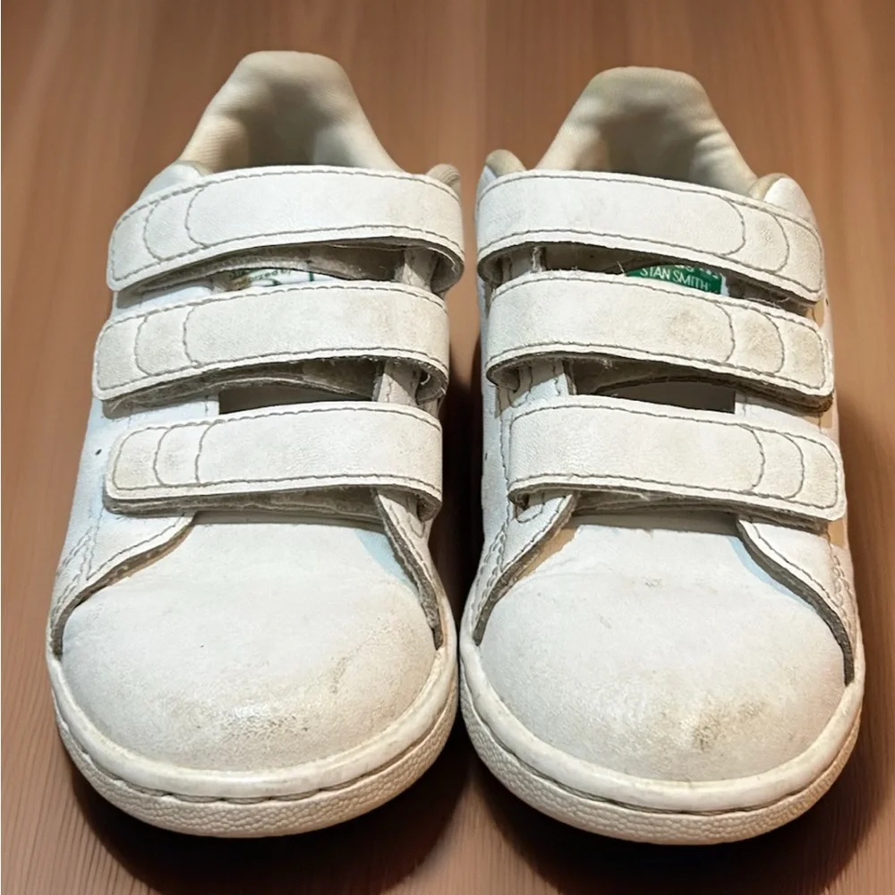 Adidas Stan Smith Shoes Green And White Size 10K Toddler Used Condition